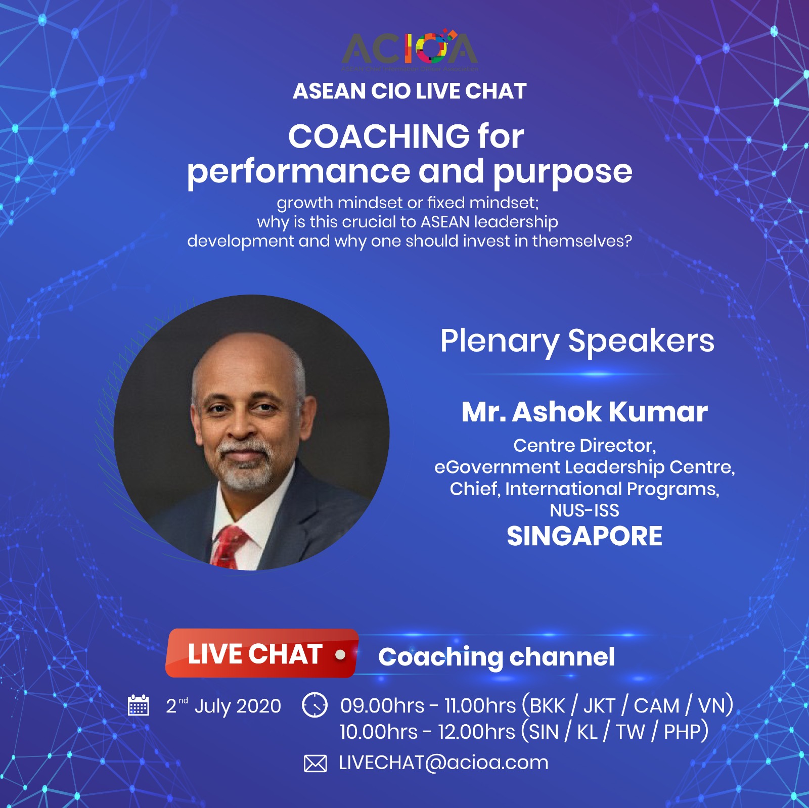 ASEAN CIO Live Chat COACHING for performance and purpose 