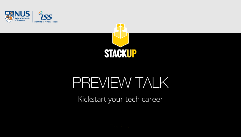 NUS-ISS StackUp Preview Talk