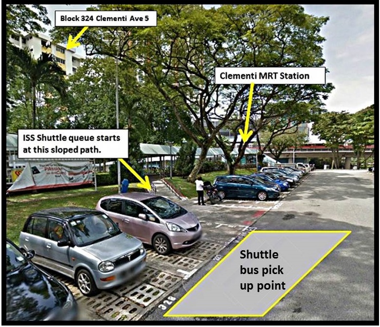 Shuttle Bus pick up point