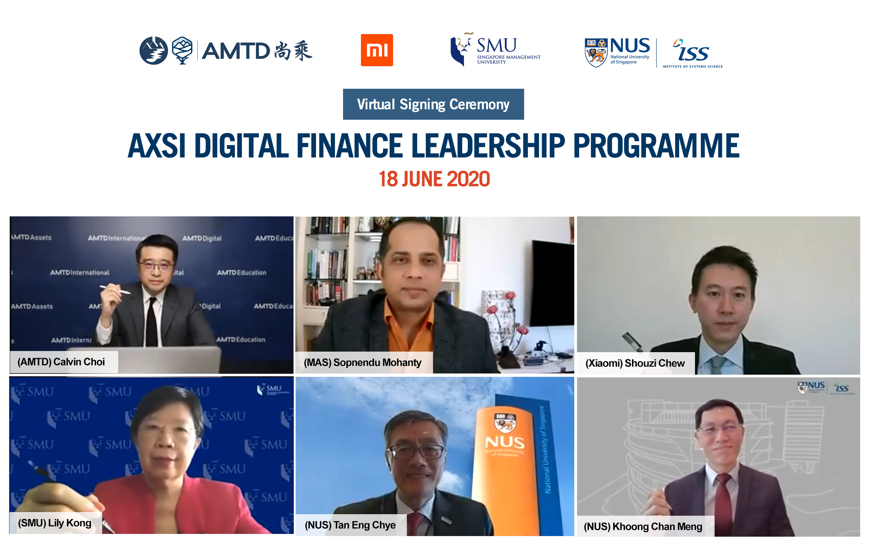 AMTD, Xiaomi Finance, SMU and ISS launch pivotal programme to empower digital finance leaders
