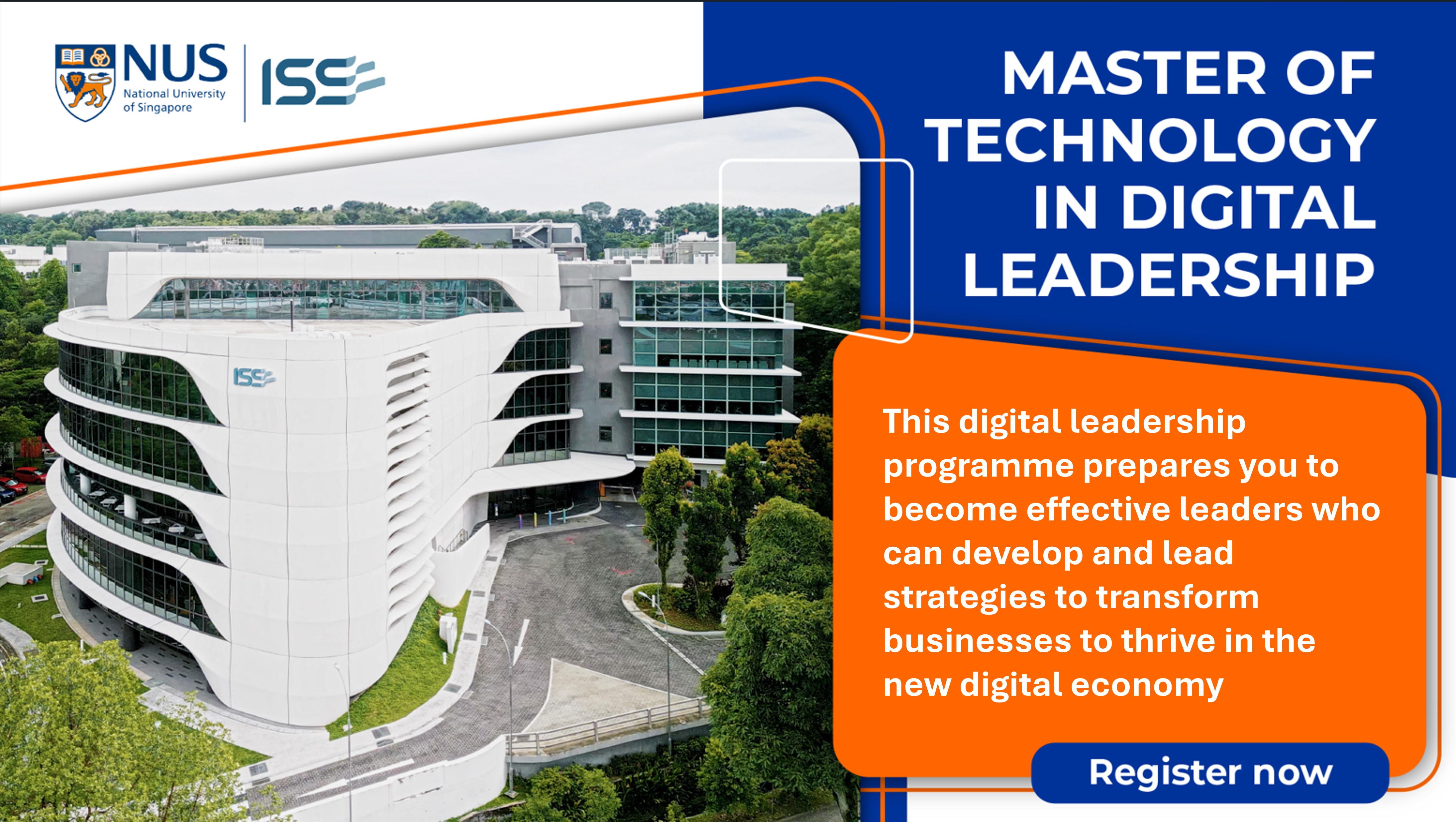 NUS Master of Technology in Digital Leadership Preview (Online)
