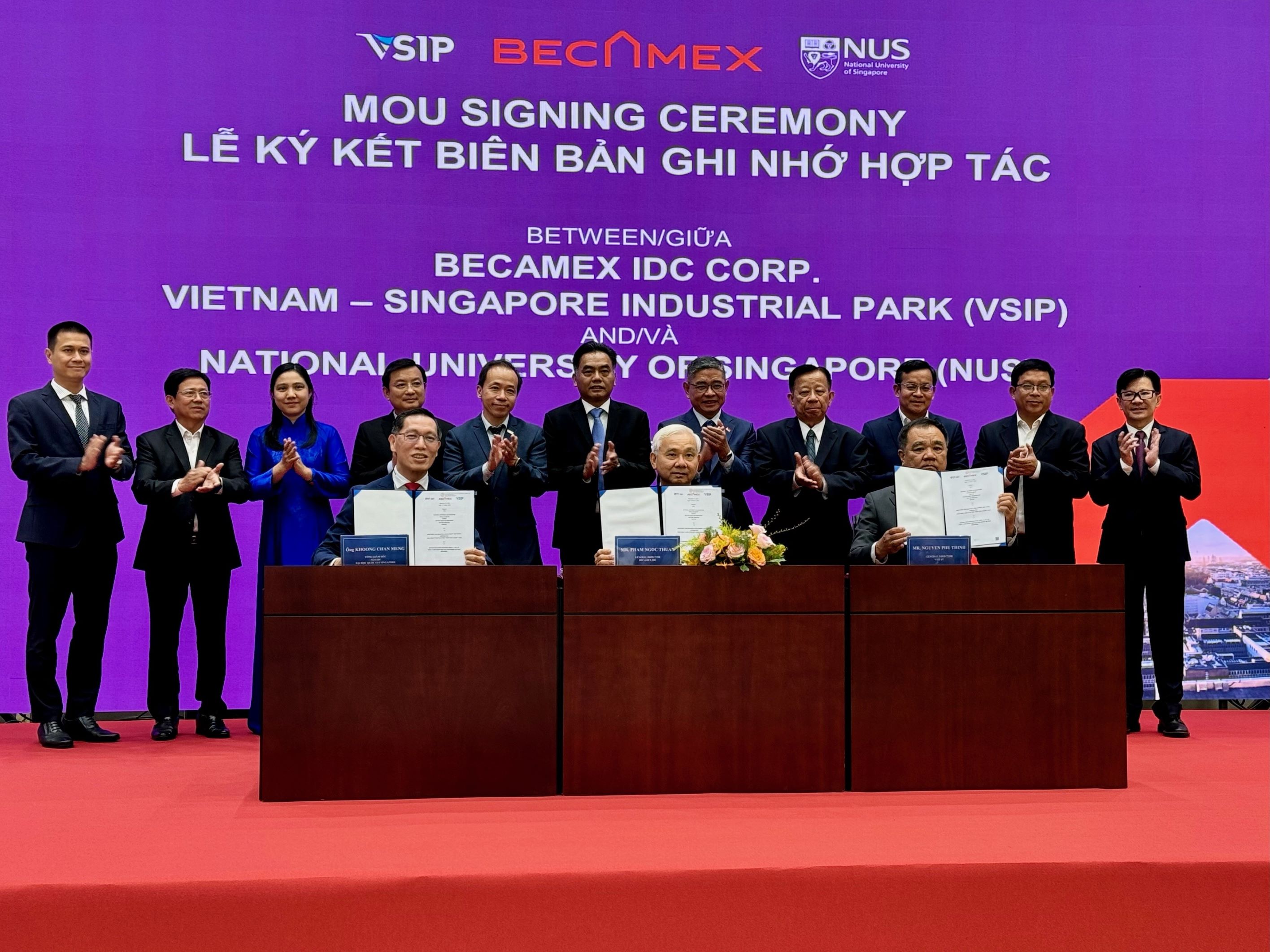A Partnership Between NUS-ISS, Becamex IDC Vietnam and VSIP to Propel Vietnam's Digital Transformation