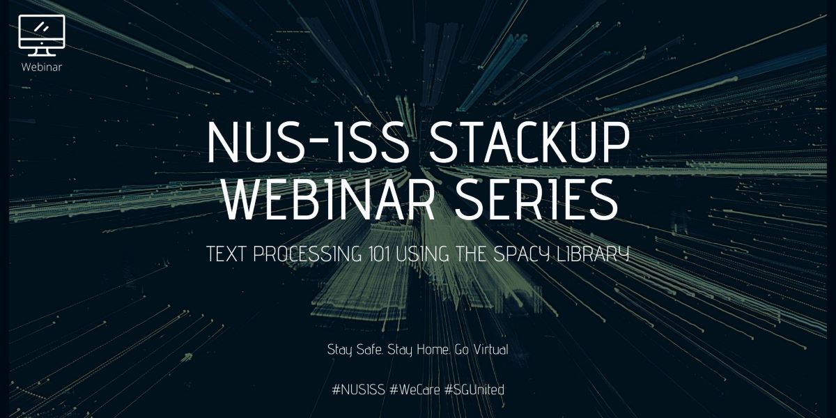 StackUp Webinar: Text Processing 101 using the spaCy library